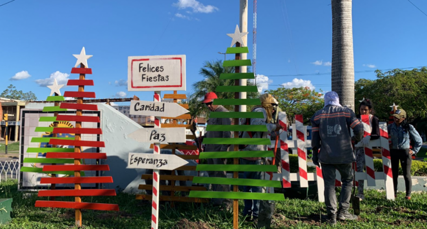 Espacios Verdes de la comuna intensifica trabajos de embellecimiento y ornamentación en la ciudad