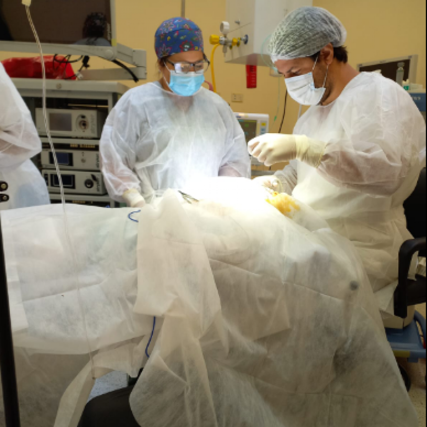 Primera cirugía maxilofacial fue realizada con éxito en el hospital de Laguna Blanca
