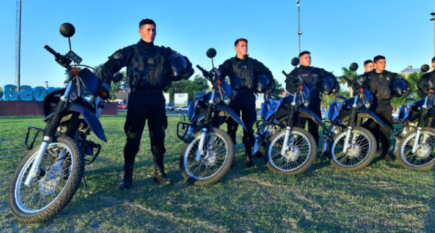 La Policía recibió más de 20 motocicletas para el servicio de patrullaje urbano