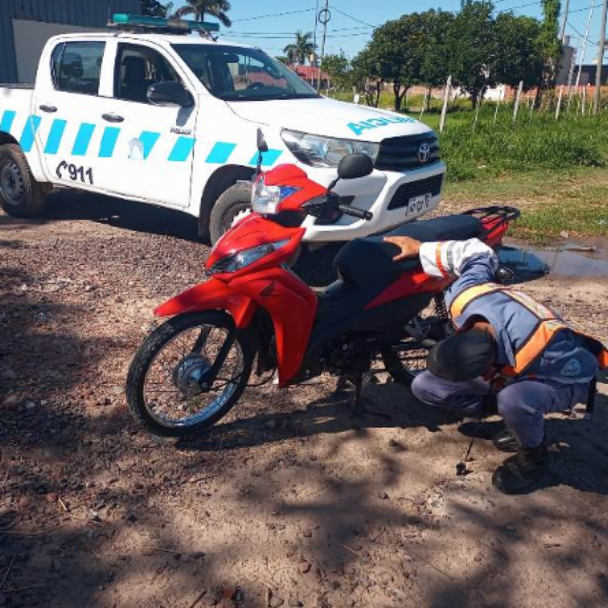 La Policía secuestró una moto con adulteraciones