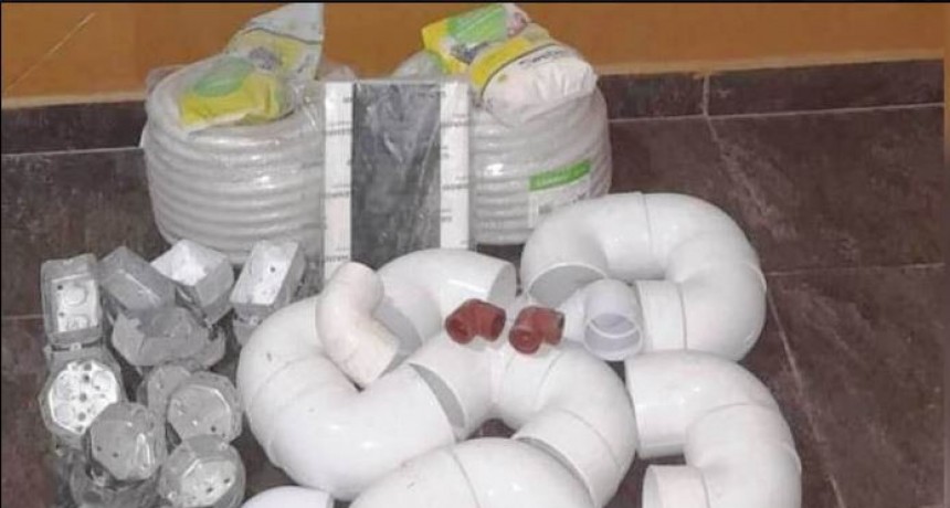 La Policía detuvo a un hombre y recuperó elementos eléctricos sustraídos de una obra en construcción