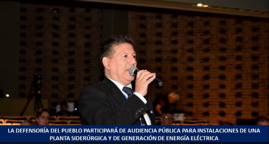 La Defensoría apoyará la instalación de una planta siderúrgica y de generación de energía