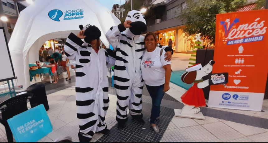 Campaña “Mas luces menos ruido” y de seguridad vial en el centro de la ciudad