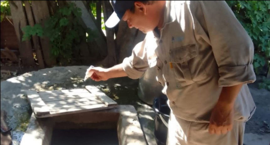 Dengue: Piden a los vecinos que tienen aljibes y otros depósitos de agua que cumplan con las medidas necesarias