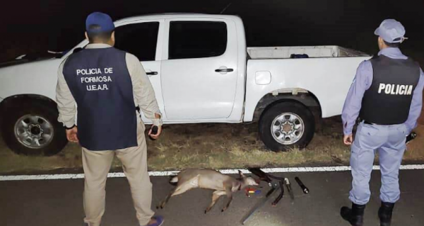 UEAR demoró a cazadores furtivos en la Ruta Provincial N° 9