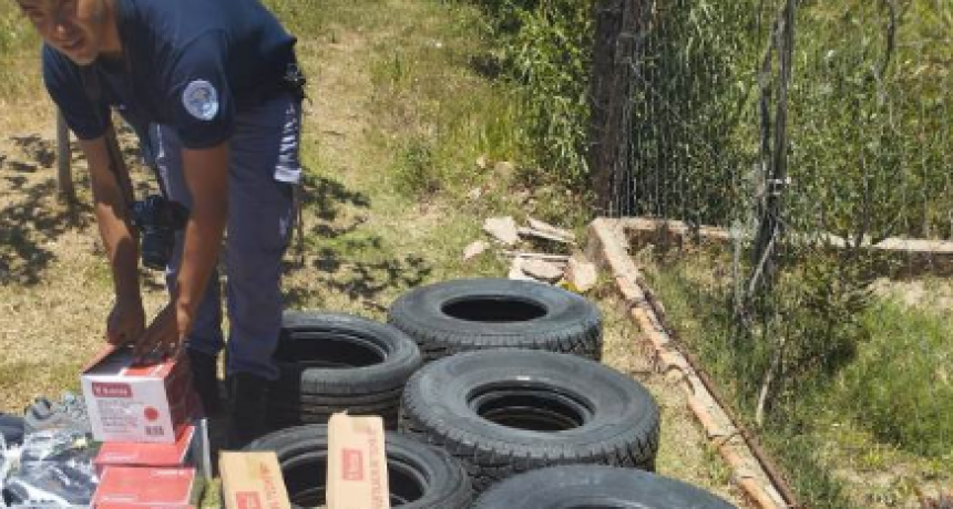 Secuestran mercadería de contrabando valuada en medio millón de pesos