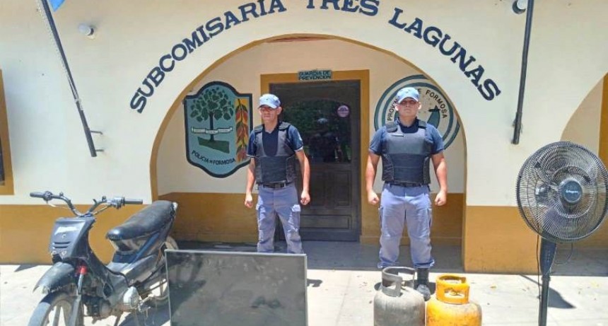 Tres Lagunas: En rápido accionar, la policía recuperó bienes de valor y detuvo al presunto autor