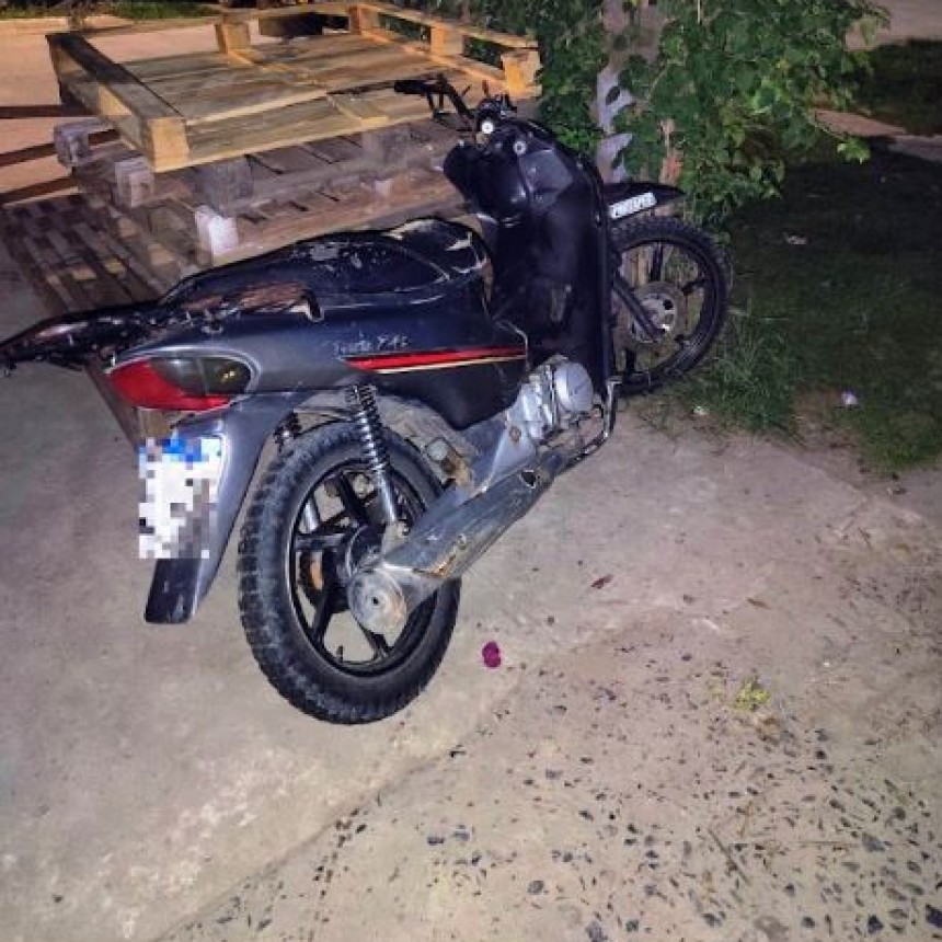 La Polic&iacute;a recuper&oacute; una motocicleta robada y detuvo a un sujeto con pedido de captura